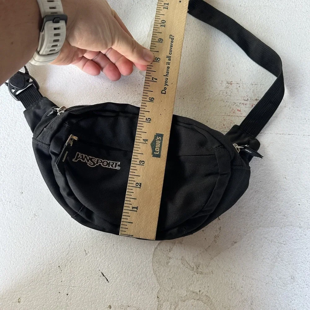 Vintage 90s Jansport Fanny Pack‎ Daypack Aztec Black USA